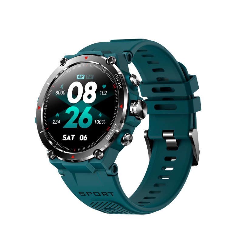 Reloj Smartwatch Dcu GPS Y AMOLED HD STRAVA CIAN